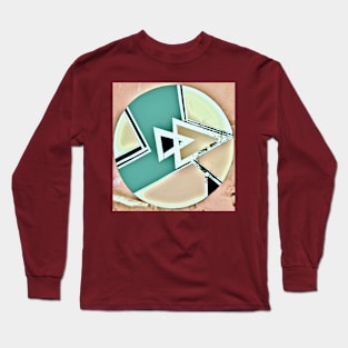 MOD PASTEL ART DECO GEOMETRIC DESIGN Long Sleeve T-Shirt